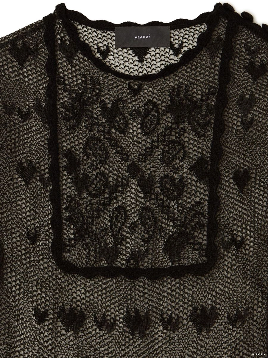 Affordable Women dress Alanui sheer embroidered 0521